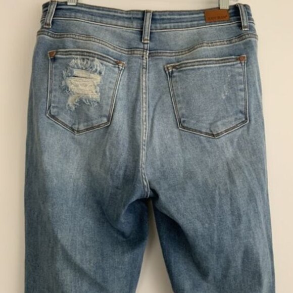 Judy Blue Boyfriend Fit Jeans Destroyed Leg 29 - Picture 10 of 11